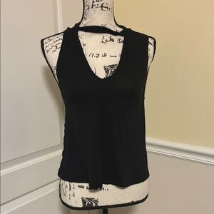 Garage black choker Elegant Black Sleeveless Top